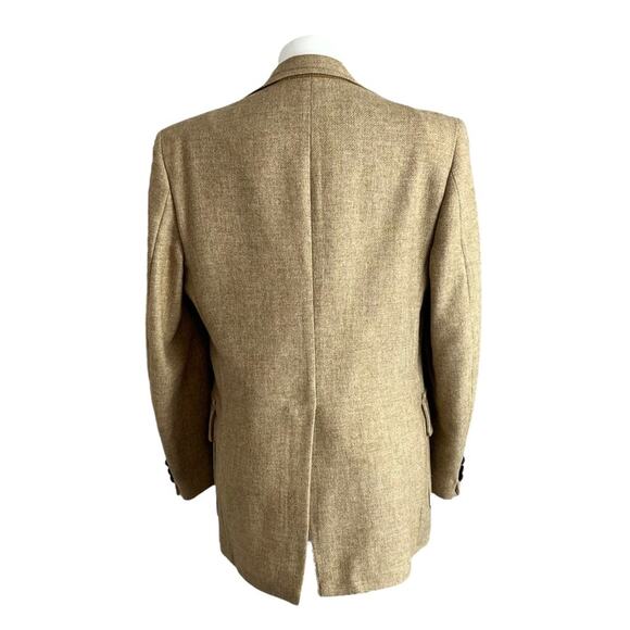 Vintage Wool Blazer MacAll Fifth Avenue Camel Tweed Hunt Jacket Patch Pockets - Picture 14 of 16